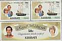 1981 Kiribati Royal Wedding 50c Sheetlet MNH (12838)