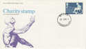 1975-01-22 Charity Stamp Quorn cds FDC (43457)