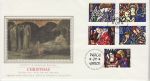 1992-11-10 Christmas Stamps Bethlehem Silk FDC (74690)