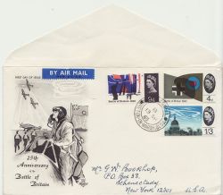 1965-09-13 Battle of Britain Stamps Glos cds FDC (84721)