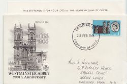 1966-02-28 Westminster Abbey 3d Phos London FDC (86568)