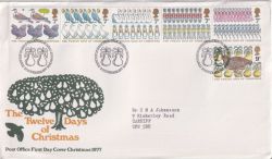 1977-11-23 Christmas Stamps Bureau FDC (89830)