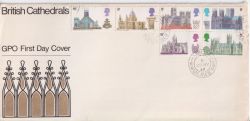 1969-05-28 British Cathedrals Arreton IOW cds FDC (92544)