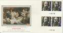 1992-03-10 Tennyson Gutter Stamps Silk Souvenir (10589)