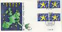 1992-10-13 European Market Gutter Stamps (11343)