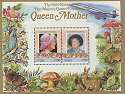 1985 Tuvalu Queen Mother Concorde M/S MNH (14162)