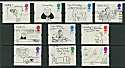 1996-02-26 SG1905/14 Greetings Cartoons Stamps Used Set