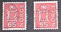 1962 Norway 65 Ore Red SG538 x10 FU (18859)
