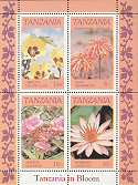Tanzania 1986 Flowers M/S (22071)