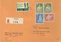 Switzerland 1960-70 Mixed Stamps on reg cover (22270)
