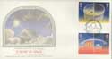 1991-04-23 Europe in Space BNSC Space Agency SW1 Silk FDC (28902