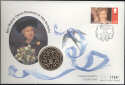 1996-04-21 Queen's 70th Birthday Coin FDC (30675)
