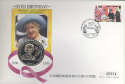 1995-08-04 Queen Mother 95th Coin FDC (30679)