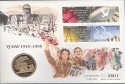 1995-08-15 Gibraltar VJ Day / Europa / Coin FDC (30968)
