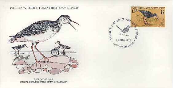 Spotted Redshank FDC (3448)