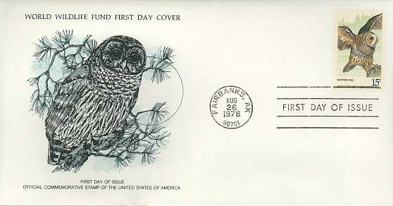 1978-08-26 USA The Barred Owl FDC (3452)