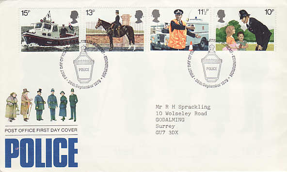 1979-09-26 Police Stamps Bureau FDC (35715)