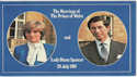 1981-07-22 Royal Wedding Card Double Dated (37766)