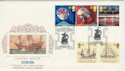 1992-04-07 Europa PPS Silk Portsmouth FDC (38237)