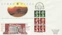 1993-02-09 Booklet FH28 Pane Cardiff FDC (38626)