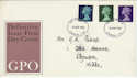 1967-08-08 Machin Definitive Stamps London FDC (42616)