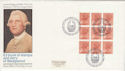 1980-04-16 Wedgwood 9x10p Bklt Pane Barlaston FDC (46282)