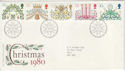 1980-11-19 Christmas Stamps Bureau FDC (46346)