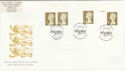 1997-04-21 Gold Definitive Doubled Westminster Abbey FDC (50916)