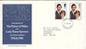 1981-07-22 Royal Wedding Stamps Dunstable FDC (52258)