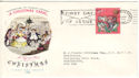 1970-11-25 Christmas Stamp Bethlehem Boxed Slogan FDC (52323)