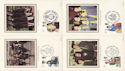 1982-03-24 Youth Orgs Benham Silk Postcards FDC (52593)
