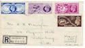 1949-10-10 KGVI UPU Stamps Salisbury cds Reg FDC (54043)