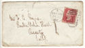 1868 QV 1d Red Plate 76 Used on Cover (54347)
