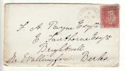 1878 QV 1d Red Plate 165 used on Cover (54407)