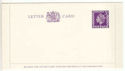 QEII Postal Stationery 3d Violet Letter Card (54473)