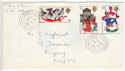1968-11-25 Christmas Stamps Ossett Yorkshire cds FDC (55236)