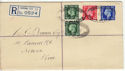 1937-05-10 KGVI Definitive Sidcup Registered FDC (55297)