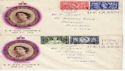 1953-06-03 Coronation Stamps West Kensington Slogan FDC (55319)