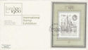 1980-05-07 London Stamp Exhibition M/S London SW FDC (55419)