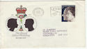 1972-11-20 Royal Wedding Liverpool Slogan FDC (55488)