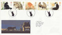 1995-01-17 Cats Stamps Bureau FDC (55741)