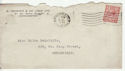 1912-24 King George V 1Â½d used on envelope (55856)
