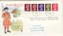 1969-08-27 Definitive Coil Stamps Southampton cds FDC (55883)