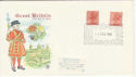 1980-02-04 Definitive 10p Centre Band Windsor FDC (55985)
