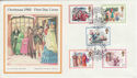 1982-11-17 Christmas Stamps Salisbury Silk FDC (56046)