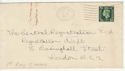 1937-05-11 KGVI Â½d on cover no surcharge (56122)