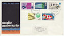 1969-04-02 Anniversaries Stamps St Albans FDC (56175)