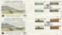 1979-06-06 Horseracing Gutter Stamps Epsom x2 FDC (56414)