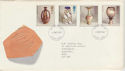 1987-10-13 Studio Pottery Stamps FDC [Faded] (56613)