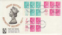 1971-02-15 Booklet Stamp Panes Windsor FDC (56701)